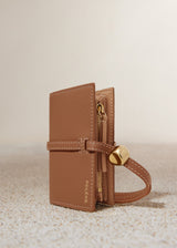 Kayé Card Holder - Textured Duo Camel