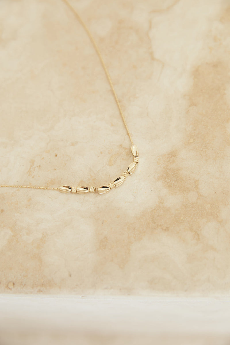 18k gold plated lush love necklace gold