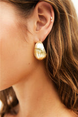 18K Gold Plated Spotlight Earrings Gold