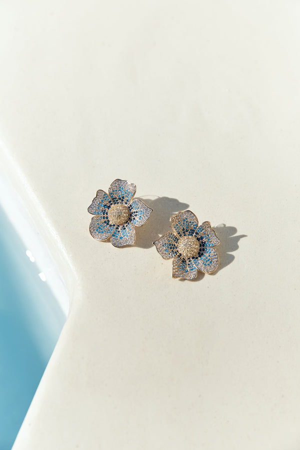18k Gold Plated Blossom Days Earrings Gold