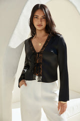 Castaway Long Sleeve Top Black