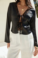 Castaway Long Sleeve Top Black