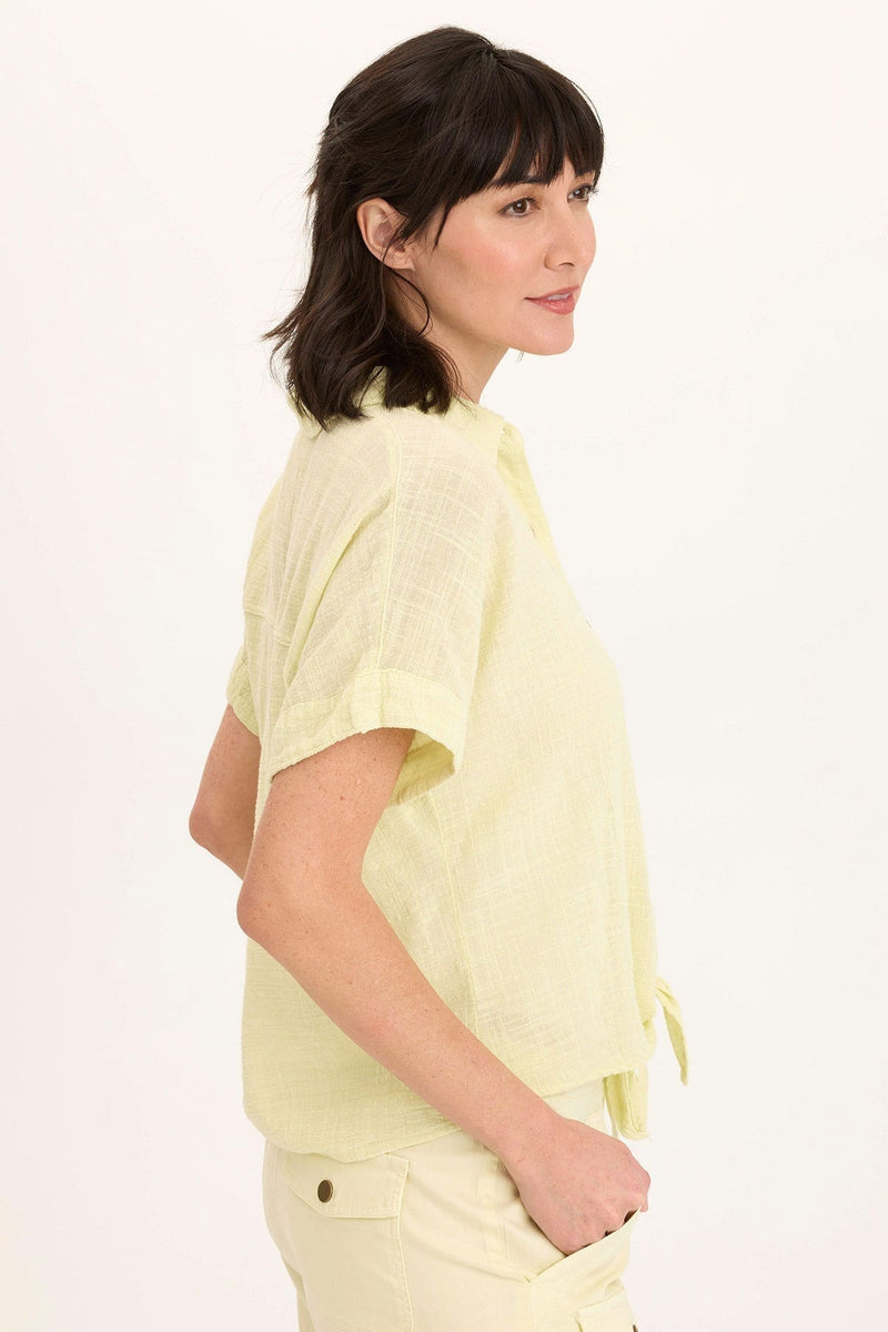 Teagan Gauze Tie-Up Top