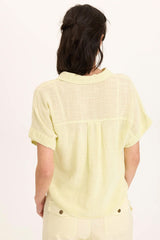 Teagan Gauze Tie-Up Top