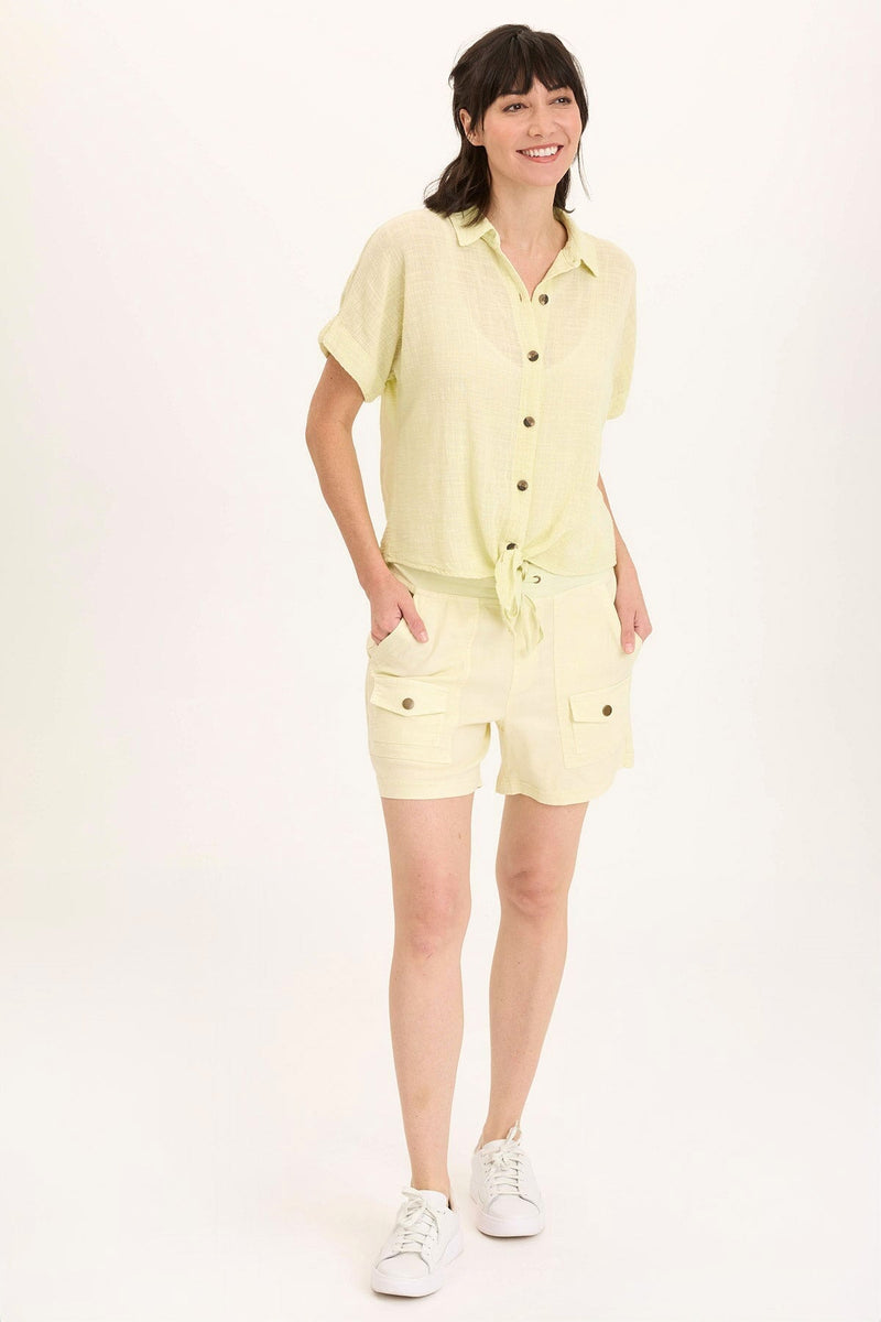 Teagan Gauze Tie-Up Top