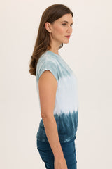 Arwen Soft Jersey Mock Neck Tee