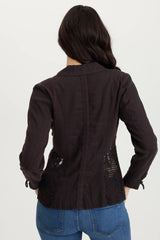 Trinket Linen/Crochet Embroidered Lightweight Jacket
