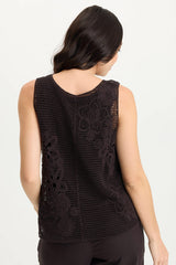 Chariss Crochet V-Neck Tank Top