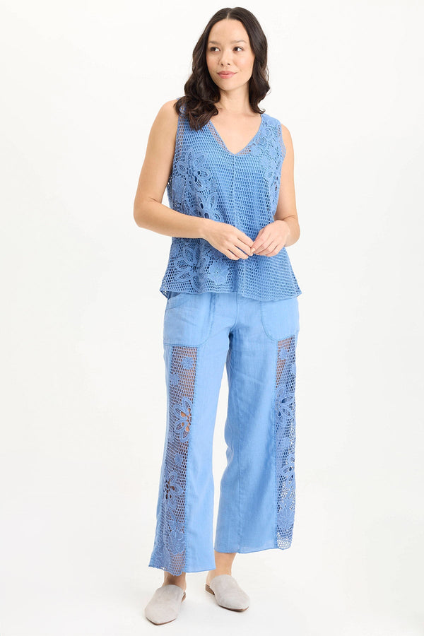 Chariss Crochet V-Neck Tank Top