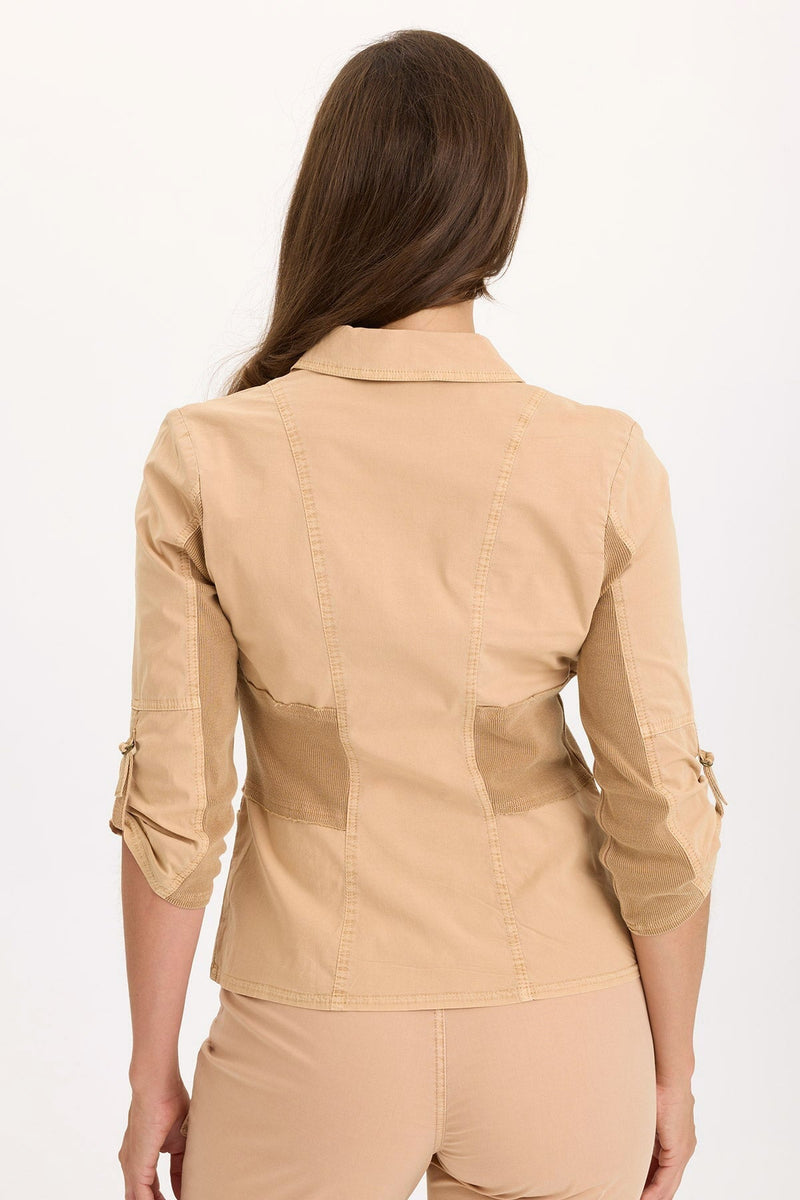 Wexel Poplin/Stretch Fitted Cargo Jacket
