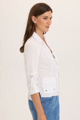 Wexel Poplin/Stretch Fitted Cargo Jacket