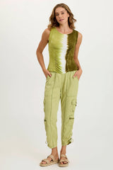 Bano Jersey Ruched Panel Tank