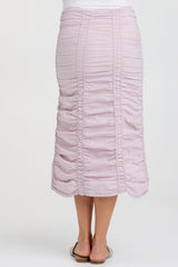 Double Shirred Panel Skirt