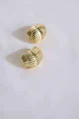 18K Gold Plated Spotlight Earrings Gold