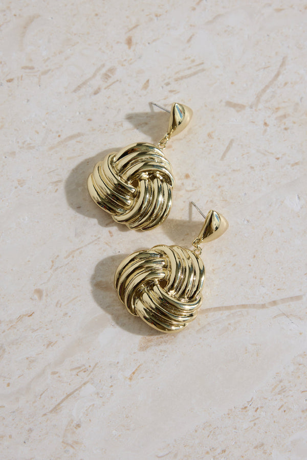 18k Gold Plated Island Hopping Earrings Gold