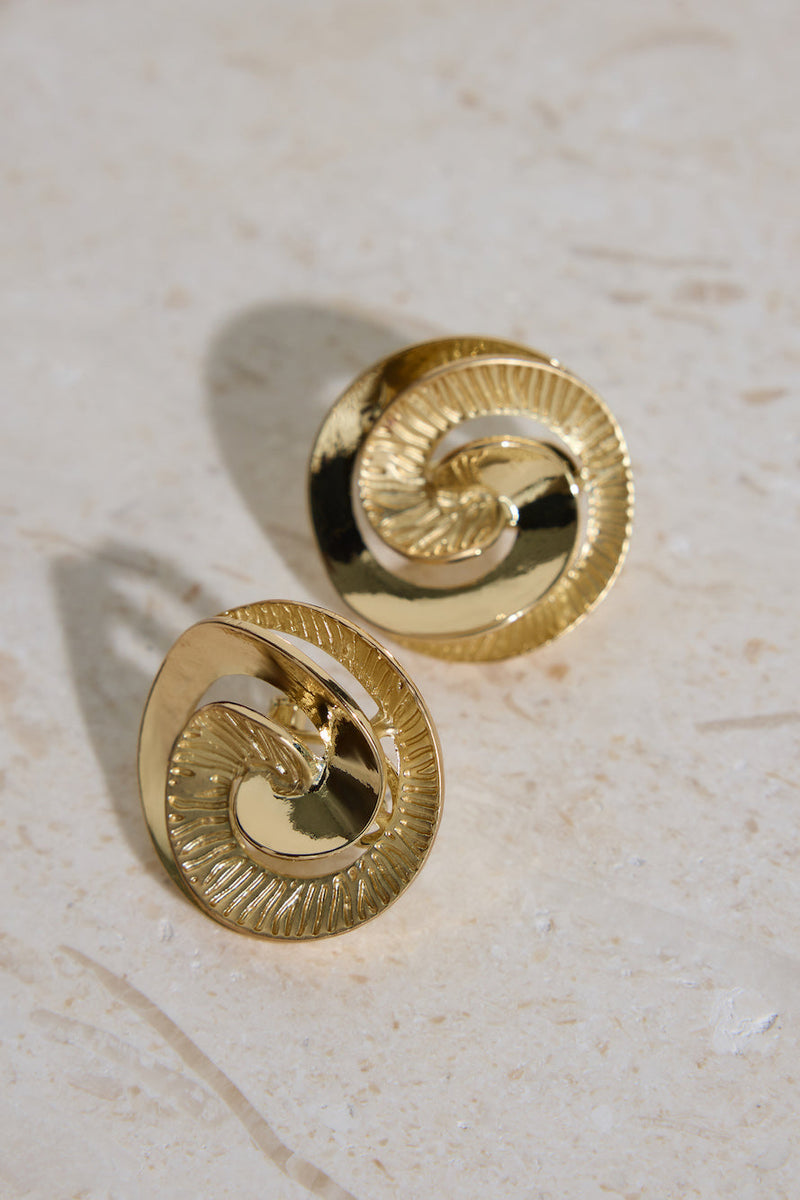 18K Gold Plated Fira Earrings Gold
