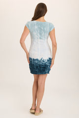 Aviana Stretch Poplin Ruched Mini Dress