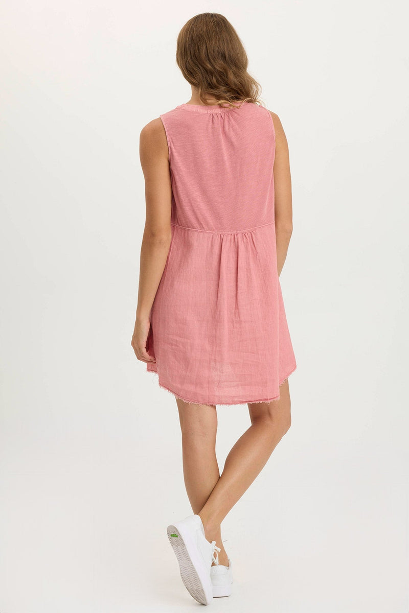 Catava Linen/Jersey Tank Dress