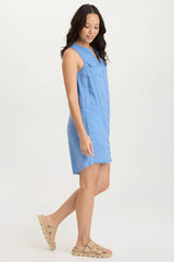 Catava Linen/Jersey Tank Dress