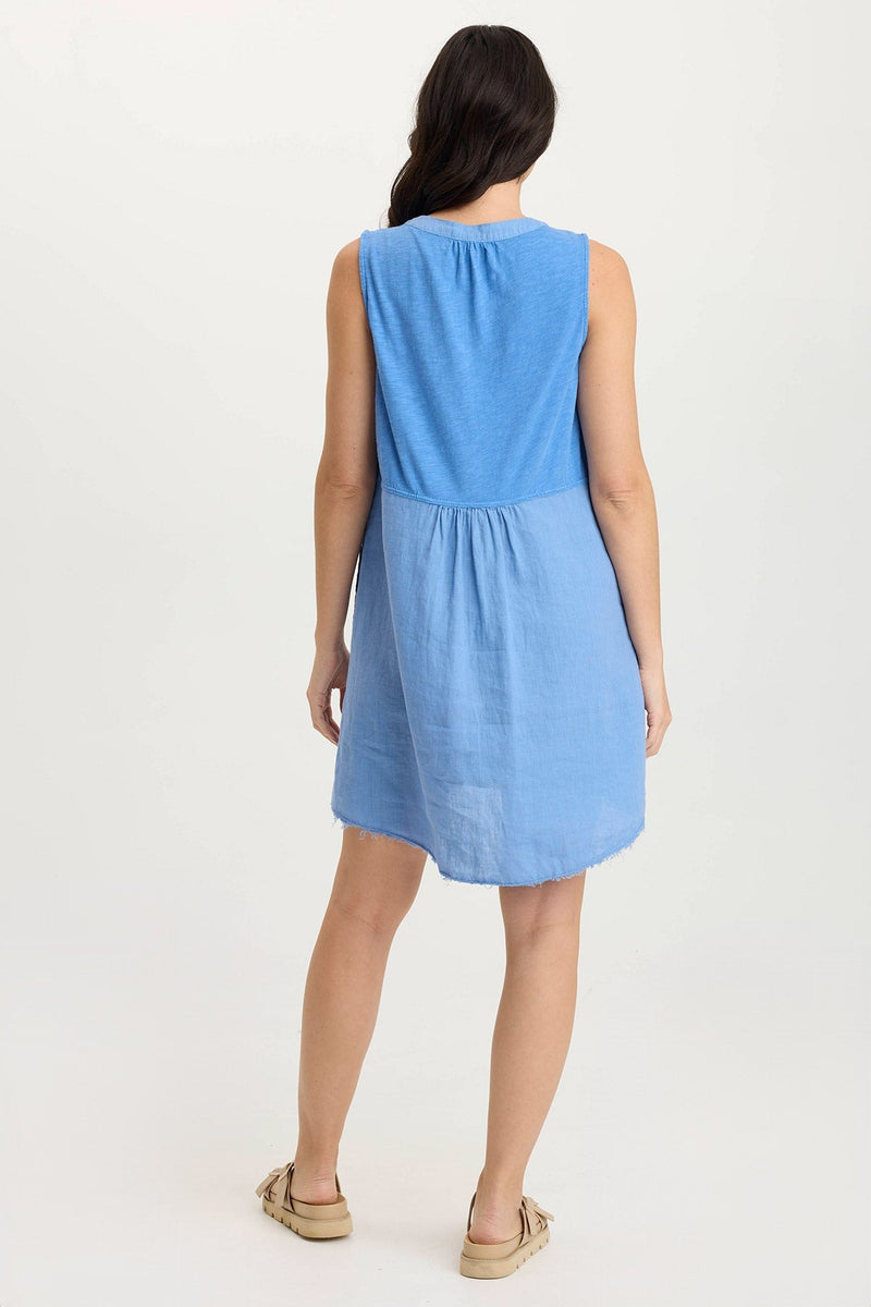 Catava Linen/Jersey Tank Dress
