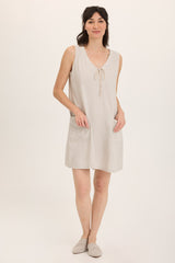 Ashmon Twill A-Line Mini Shift Dress