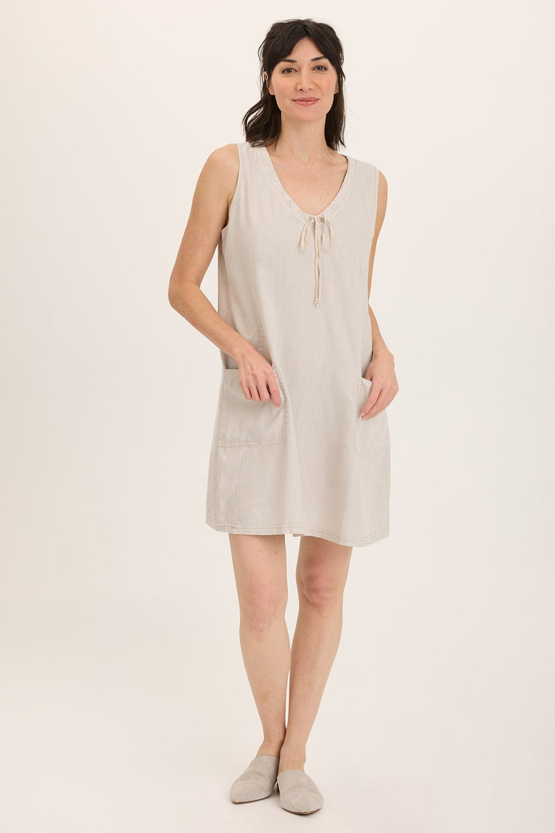 Ashmon Twill A-Line Mini Shift Dress
