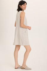 Ashmon Twill A-Line Mini Shift Dress