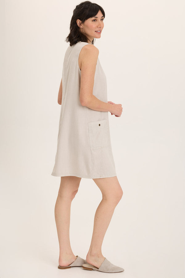 Ashmon Twill A-Line Mini Shift Dress