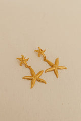 18K Gold Plated Starfish Magic Earrings Gold