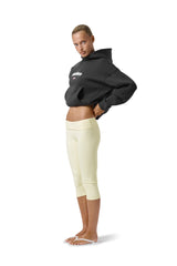 Seekers GB Shrunken Hoodie in Off-Black