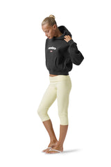 Seekers GB Shrunken Hoodie in Off-Black