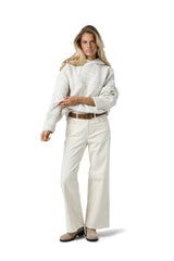 Communion Check Knit Hoodie