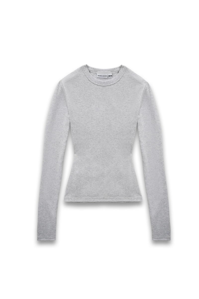 Peep Long Sleeve Top in Passive