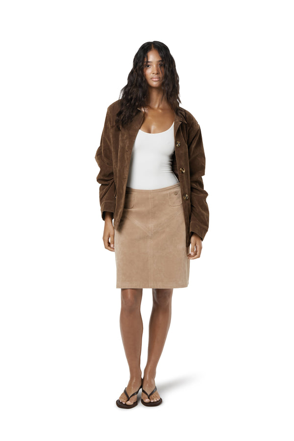 Jackson Faux Suede Blazer
