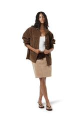 Jackson Faux Suede Blazer