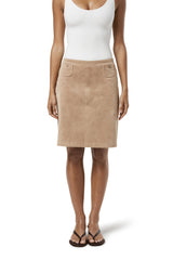 Betty Faux Suede Midi Skirt