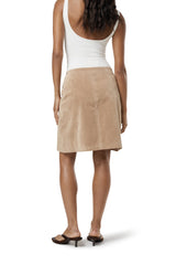 Betty Faux Suede Midi Skirt