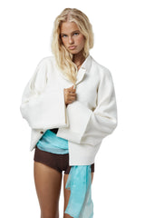 Posie Double Breast Cardigan in Cream