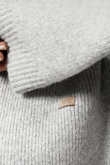 Originals Knit Zip Up in Light Grey