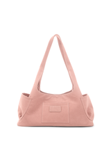 Martha Faux Suede Carryall in Rose