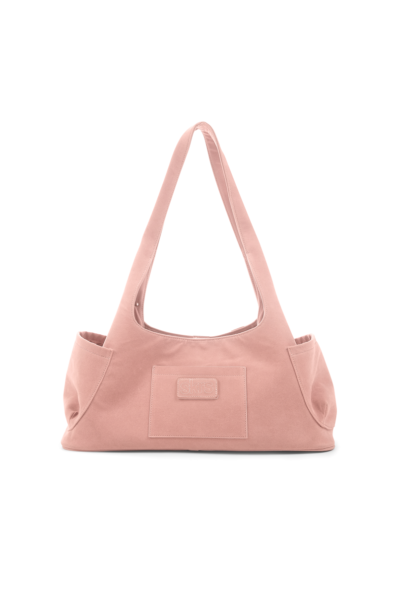 Martha Faux Suede Carryall in Rose