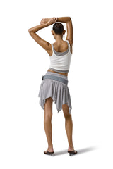 Huggie Layered Strappy Top in White