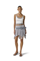 Huggie Layered Strappy Top in White