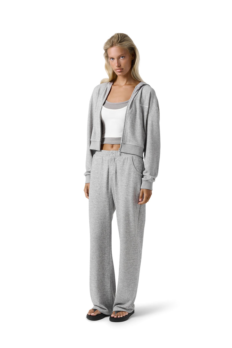 Slacks Soft Trouser in Light Grey