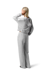 Slacks Soft Trouser in Light Grey