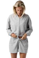Slacks Soft Short in Light Grey