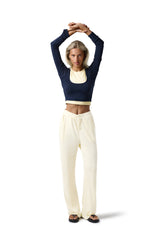 Slacks Soft Trouser in Butter Yellow