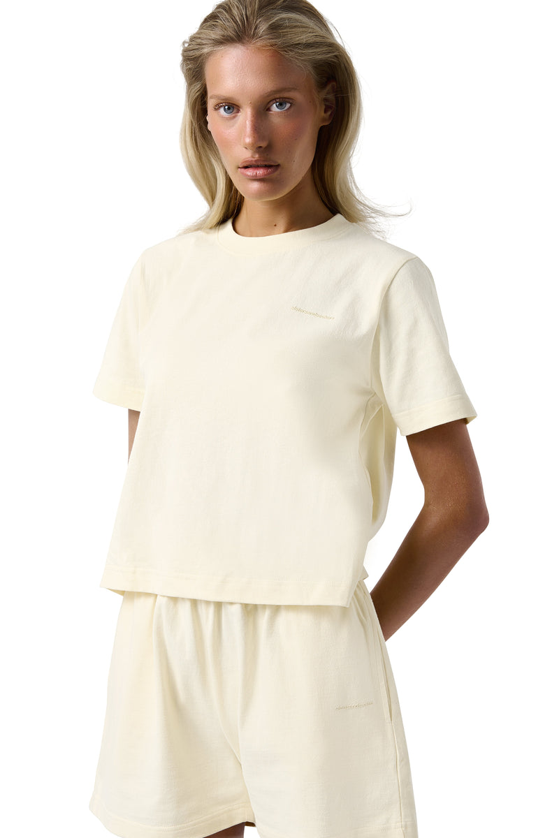Trademark Shrunken Tee in Butter Yellow
