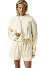 Trademark Shrunken Zip Up in Butter Yellow