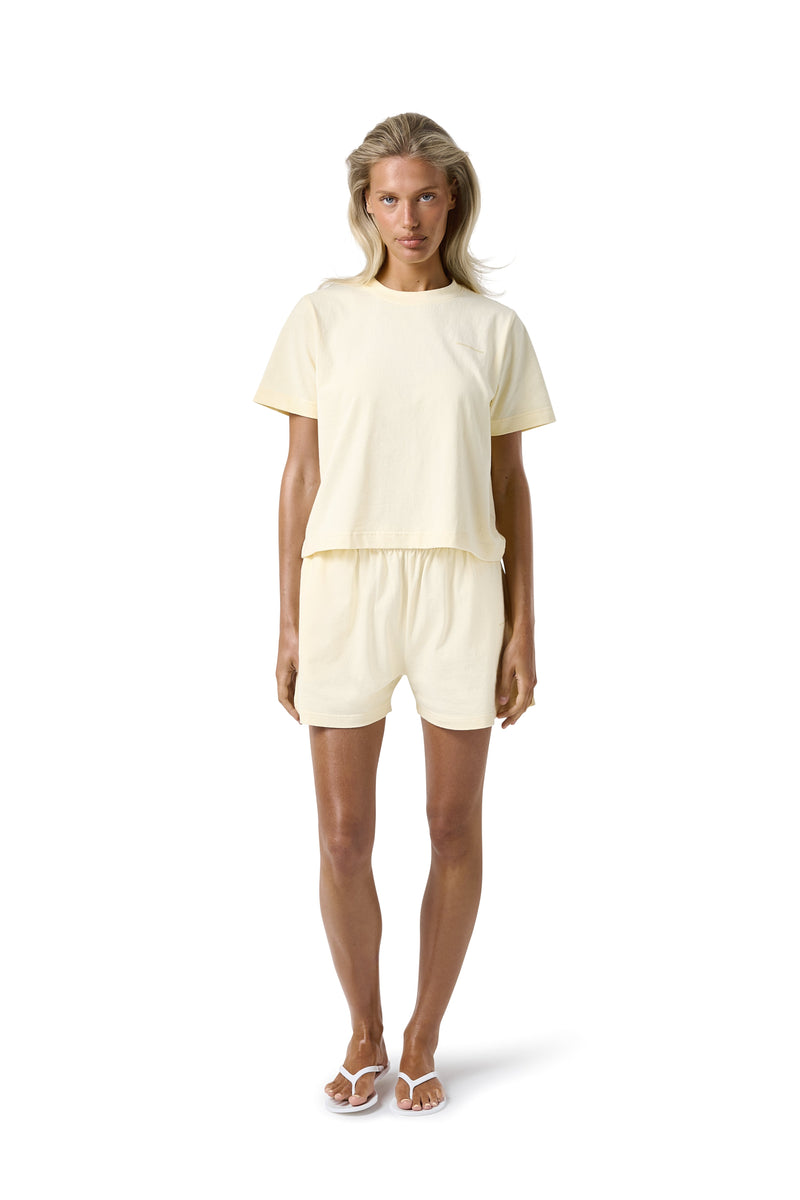 Trademark Shrunken Tee in Butter Yellow